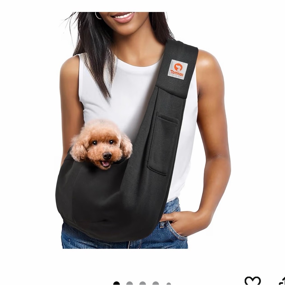 Tomkas Black Pet Sling Carrier 🆕 - Picture 1 of 5